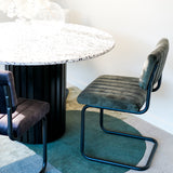 ashton dining chair black  velvet