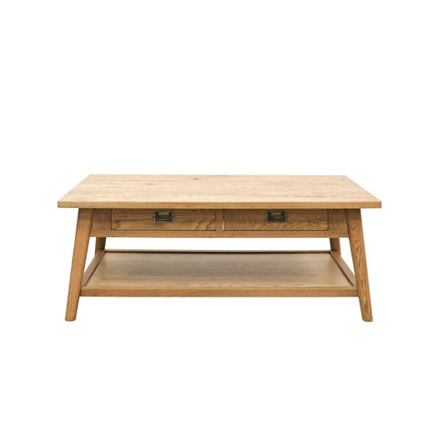 sanders oak coffee table