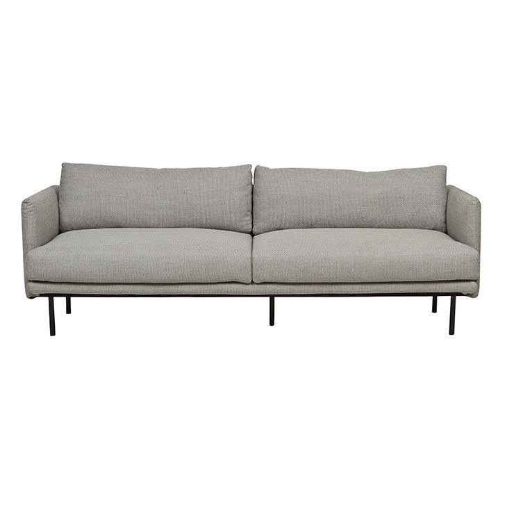 vittoria sleek sofa grey tweed