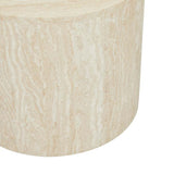 elle round block side table natural