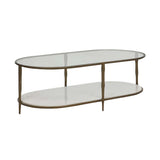 amelie oval coffee table marble