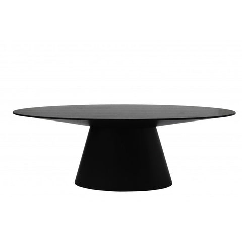 classique oval dining table dark oak