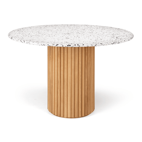 bronze terrazzo dining table natural