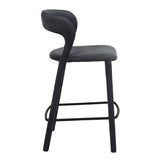 Jessica Barstool Onyx Velvet