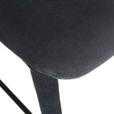 Jessica Barstool Onyx Velvet