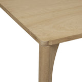 huxley curve dining table natural oak eight seater