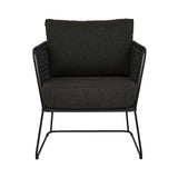 cabana sleigh armchair charcoal