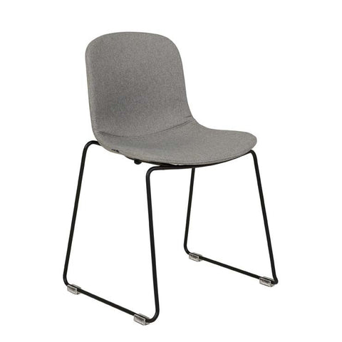 holi sleigh dining chair light grey