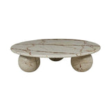 atlas sphere coffee table brown vein