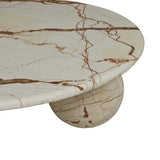 atlas sphere coffee table brown vein