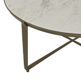 ophelia coffee table white marble