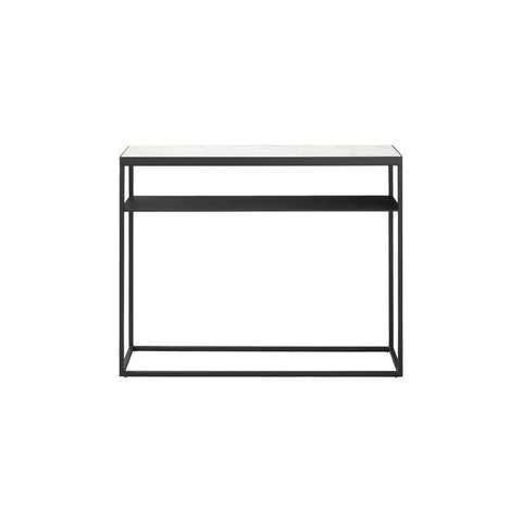 Elle Slim Console 900mm White/Black