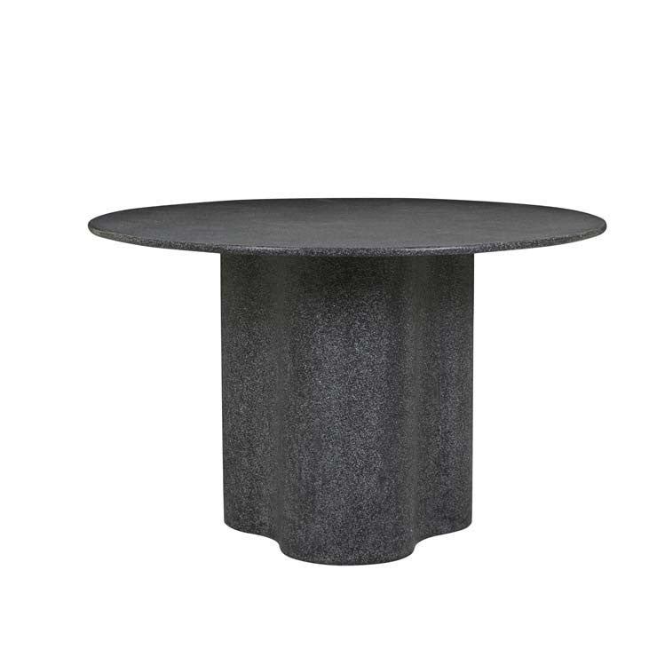 artie wave dining table black speckle