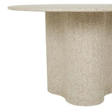 Artie Wave Dining Table Warm Sand