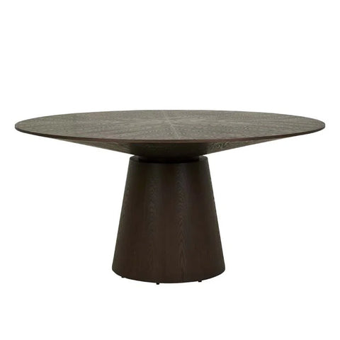 classique round dining table mocca six seat