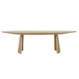 kin dining table oval 2700mm natural ash