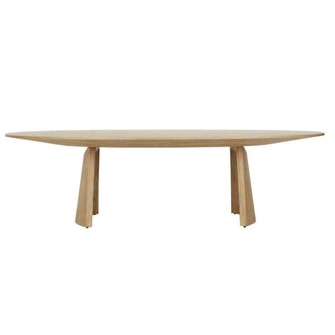 kin dining table oval 2400mm natural ash
