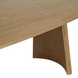 kin dining table oval 2700mm natural ash