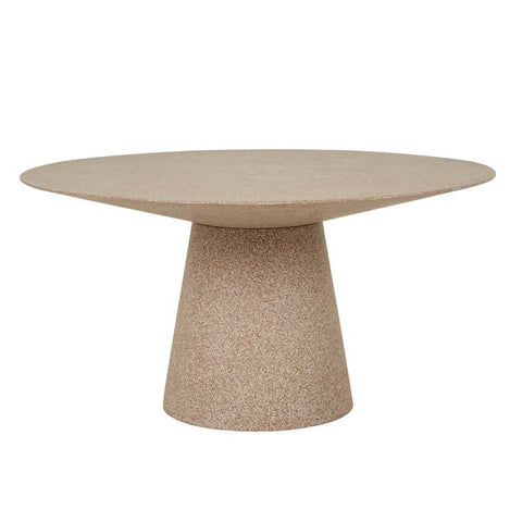 livorno dining table six seater terracotta speckle