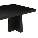 porter tri dining table matt black