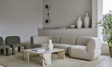 Juno Cloud Corner Sofa Cashew Tweed