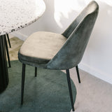 stanton dining chair black velvet