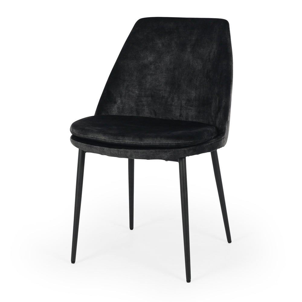 stanton dining chair black velvet