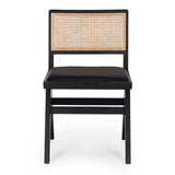 bardot dining chair padded black