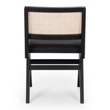 bardot dining chair padded black