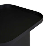 amara pedestal side table black
