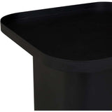 amara pedestal side table black