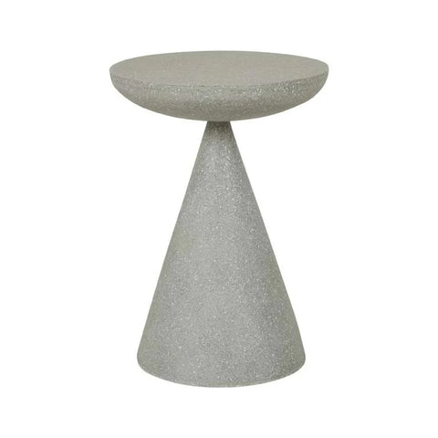 livorno luna side table sage speckle