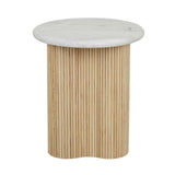 Artie Wave Ripple Side Table Natural