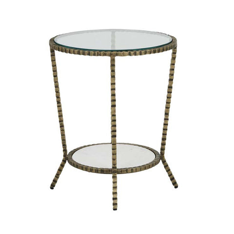 celeste crimp round side table