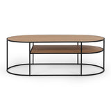 bend coffee table natural