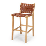 weaver barstool high back tan