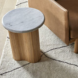 Artie Wave Ripple Side Table Natural