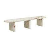 Amara Oval Bench Brown Vein