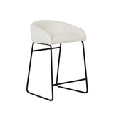 hilton barstool natural white tweed