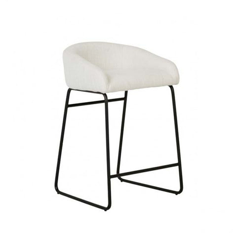 hilton barstool natural white tweed