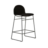 Otto Round Barstool Black