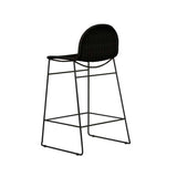 Otto Round Barstool Black