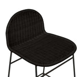 Otto Round Barstool Black