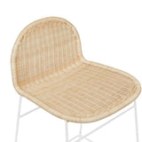 otto round barstool white