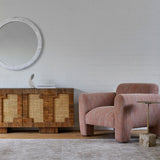 Verona Pillar Side Table Portoro