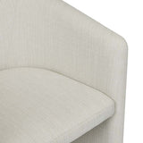 addison armchair natural white