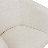 albie armchair natural white tweed