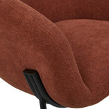 albie armchair red earth