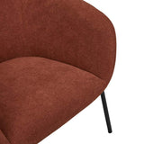 albie armchair red earth