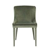 claudia dining chair cypress green velvet